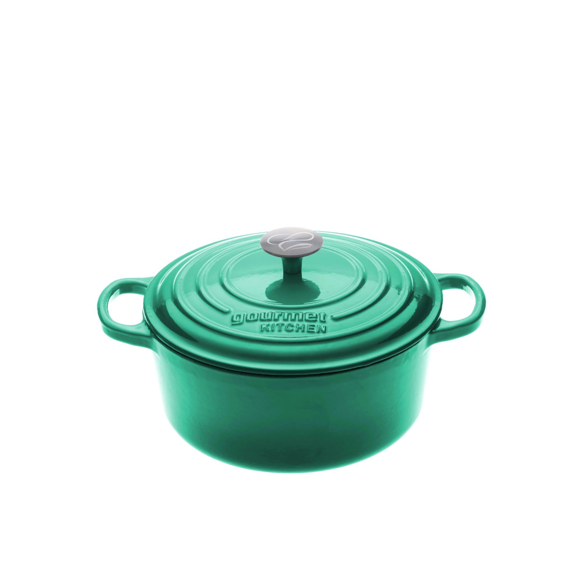 Gourmet Kitchen Signature Cast Iron Casserole 24cm 4.2L Kitchen